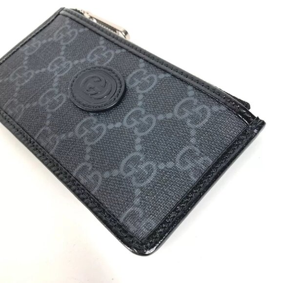 GUCCI GG Supreme Interlocking G Card Case Fragment Case Wallet Coin purse - Picture 3 of 10